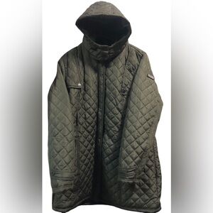 BEVERLY HILLS POLO CLUB Men's Quilted Field Jacket Olive Green.Size 2XL Modern